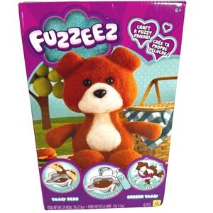 Fuzzeez Teddy Bear Craft Kit The Orb Factory No Sew DIY Plush 42 Piece Set NEW